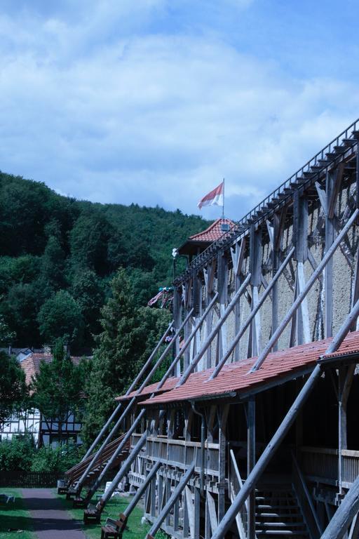 Mittelalterliches Fachwerkhaus Am Diebesturm - Klimatisiert- 巴特索登-阿伦多夫 外观 照片
