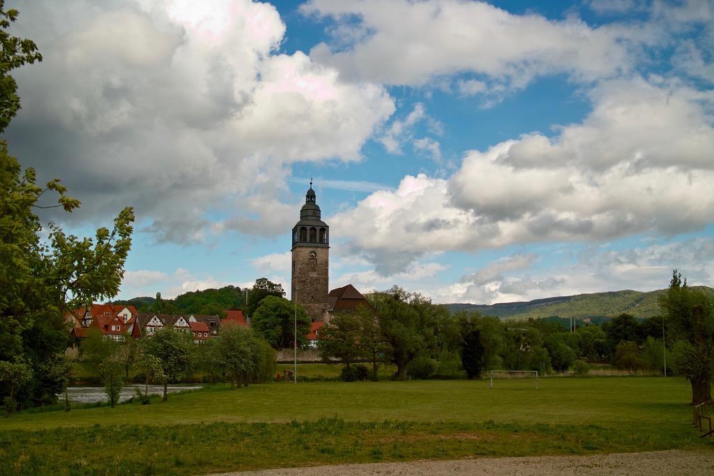 Mittelalterliches Fachwerkhaus Am Diebesturm - Klimatisiert- 巴特索登-阿伦多夫 外观 照片